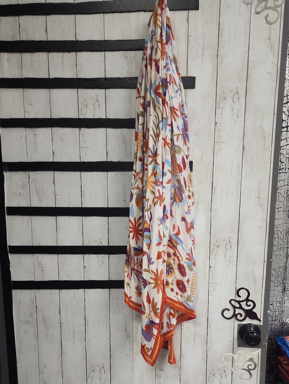 Allison Castillo Designs Sugar Skull Floral Pattern Full Wrap Scarf